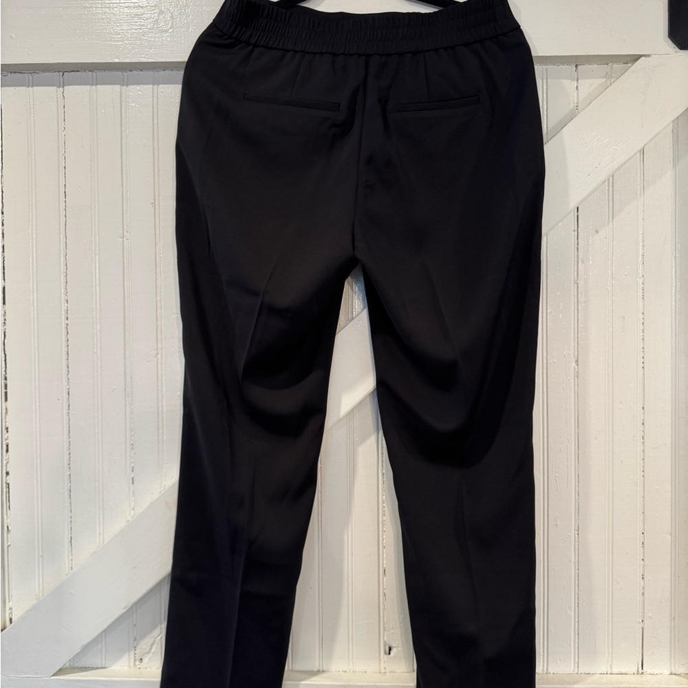 Quince Stretch Crepe Ankle Pants Black Size 8 NWT Work Career - Picture 5 of 13